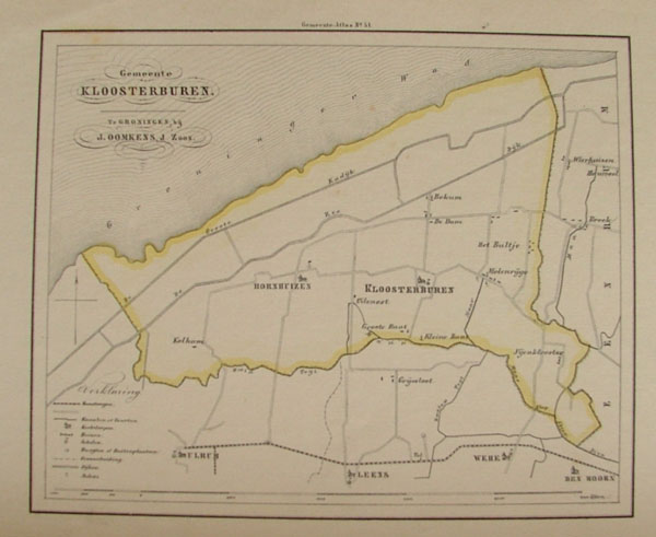 map communityplan Gemeente Kloosterburen by Fehse