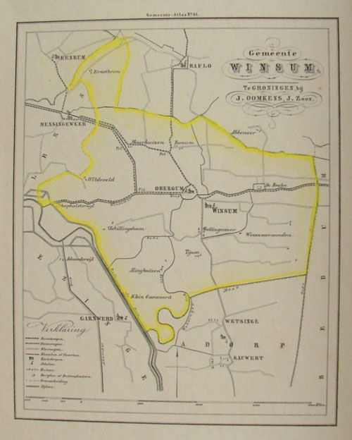 map communityplan Gemeente Winsum by Fehse