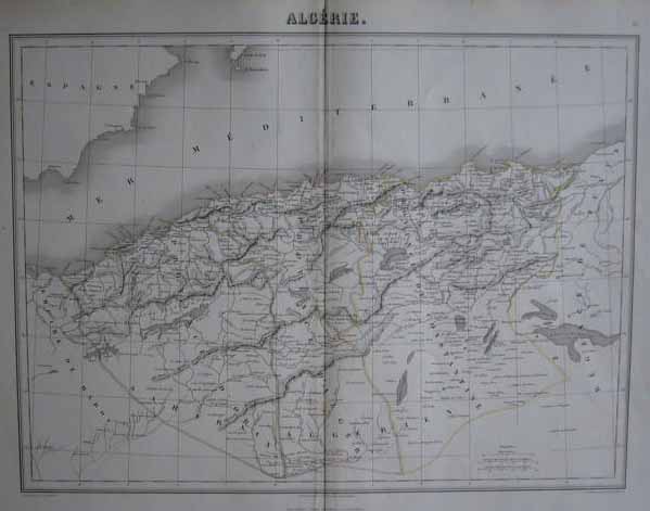 map Algérie by Sengteller, A.T. Chartier, Isid Dalmont
