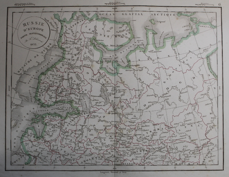 Rusie d´Europe Partie Septentrionale by Félix Delamarche