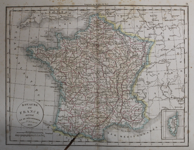 Royaume de France, divise en 86 Departements by Félix Delamarche