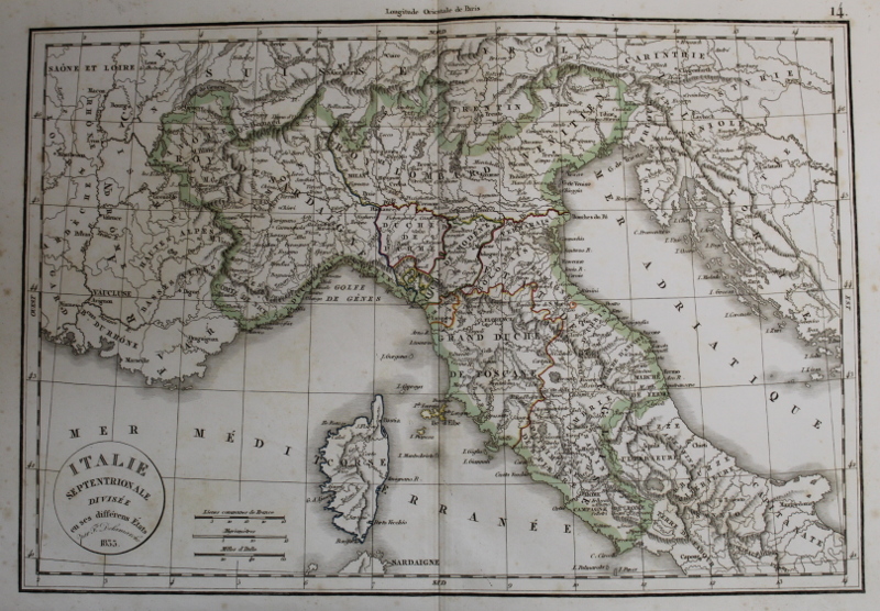 Italie Septentrionale, Divisee en ses diferens Etats by Félix Delamarche