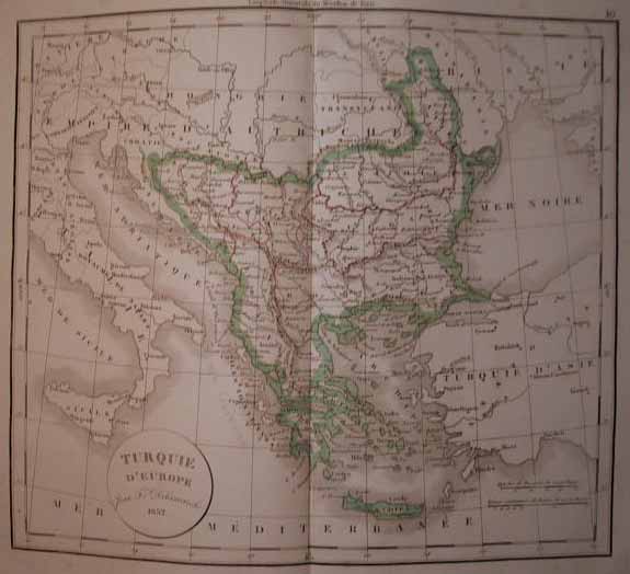 map Turquie d´Europe by Félix Delamarche