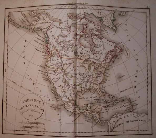 map Amérique Septentrionale by Félix Delamarche