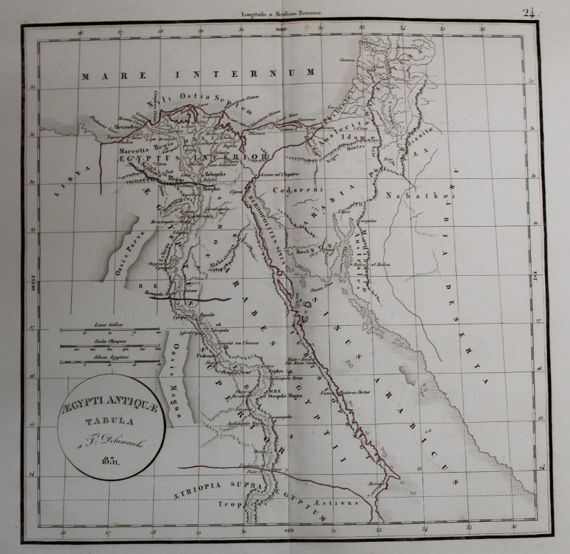 Aegypti Antiquae Tabula by Félix Delamarche