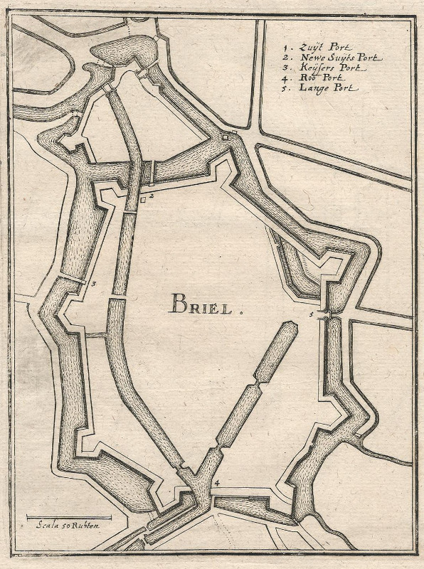 plan Briel by Merian