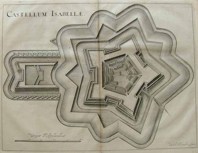 Castellum Isabellae by Hondius