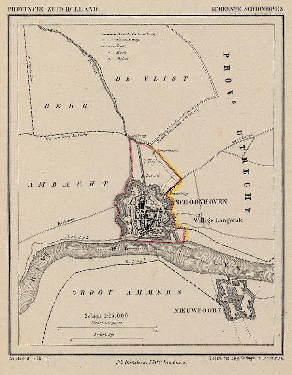 map communityplan Gemeente Schoonhoven by Kuyper (Kuijper)
