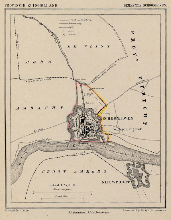 map communityplan Gemeente Schoonhoven by Kuyper (Kuijper)