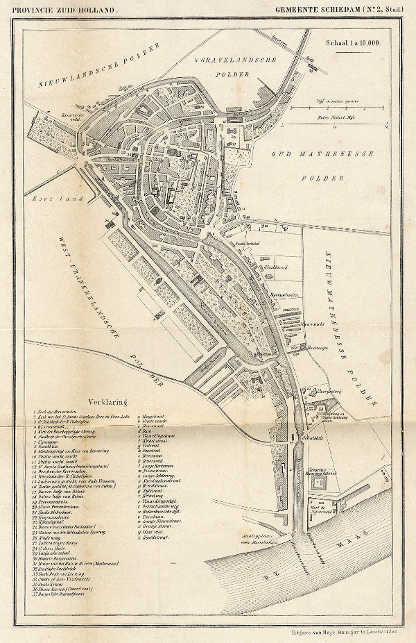 map communityplan Gemeente Schiedam no2, Stad by Kuyper (Kuijper)