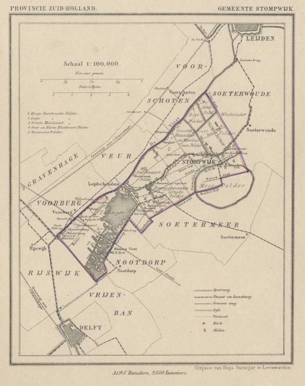 map communityplan Gemeente Stompwijk by Kuyper (Kuijper)