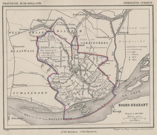 map communityplan Gemeente Strijen by Kuyper (Kuijper)