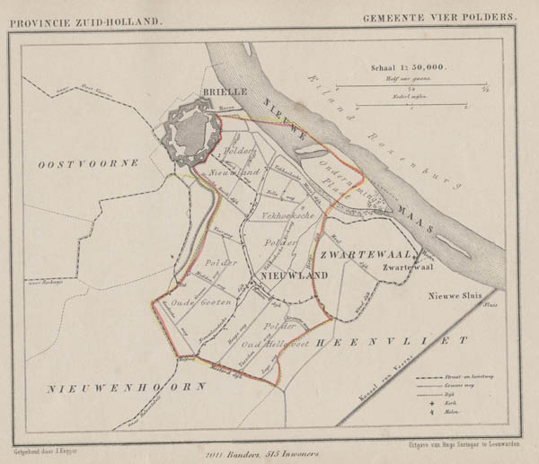 map communityplan Gemeente Vier Polders by Kuyper (Kuijper)