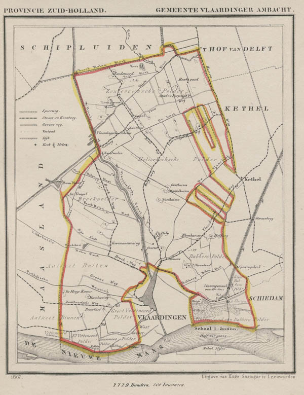 map communityplan Gemeente Vlaardinger Ambacht by Kuyper (Kuijper)