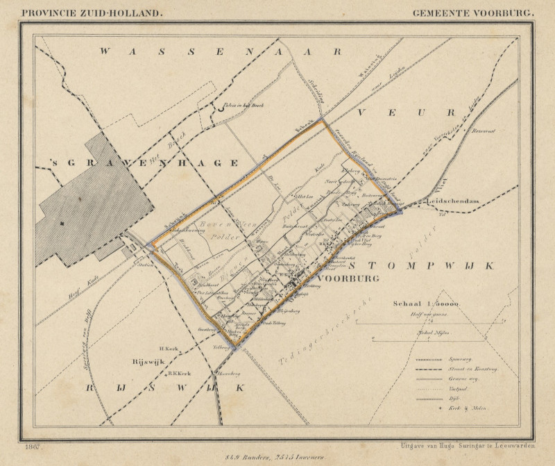 map communityplan Gemeente Voorburg by Kuyper (Kuijper)