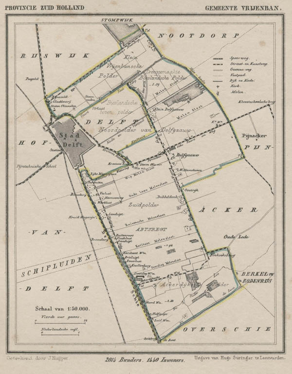 map communityplan Gemeente Vrijenban by Kuyper (Kuijper)