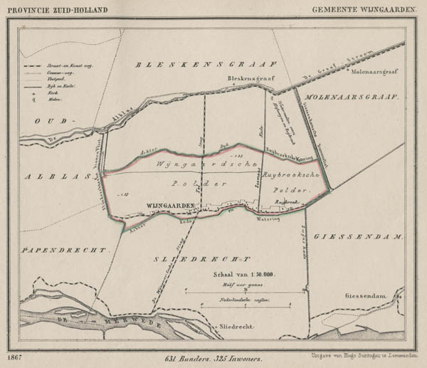 map communityplan Gemeente Wijngaarden by Kuyper (Kuijper)