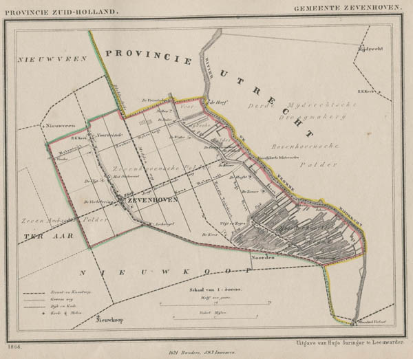 map communityplan Gemeente Zevenhoven by Kuyper (Kuijper)