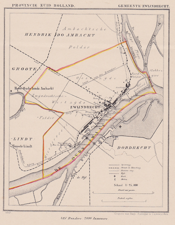 map communityplan Gemeente Zwijndrecht by Kuyper (Kuijper)