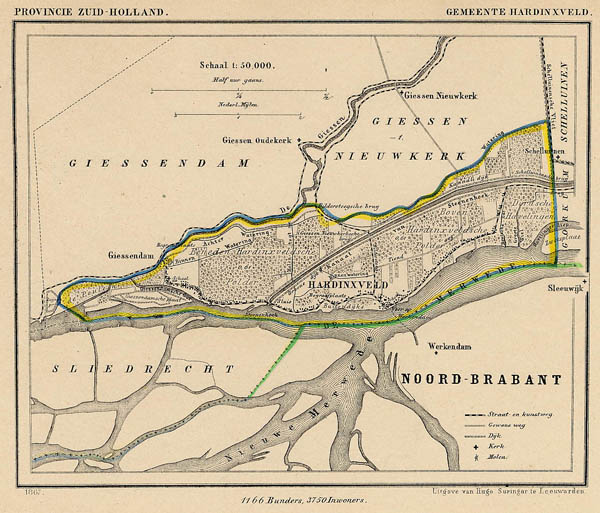 map communityplan Gemeente Hardinxveld by Kuyper (Kuijper)