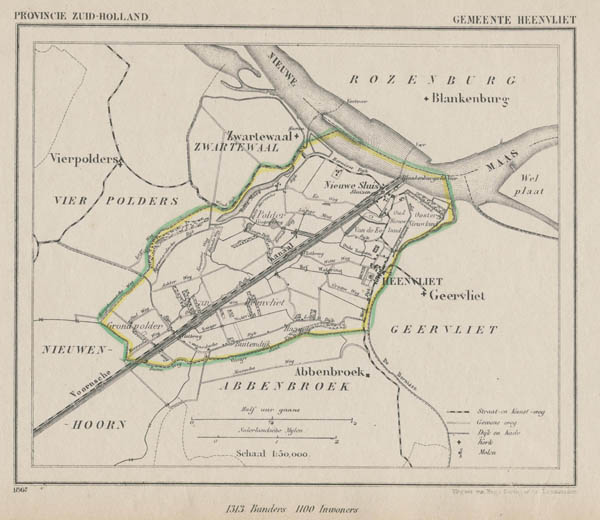 map communityplan Gemeente Heenvliet by Kuyper (Kuijper)