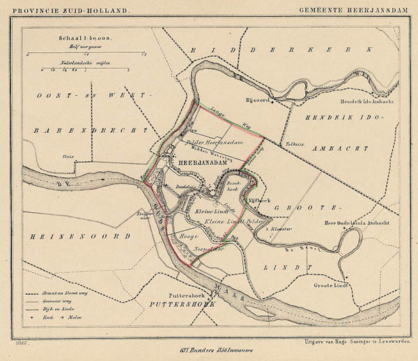 map communityplan Gemeente Heerjansdam by Kuyper (Kuijper)