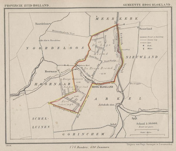 map communityplan Gemeente Hoog Blokland by Kuyper (Kuijper)