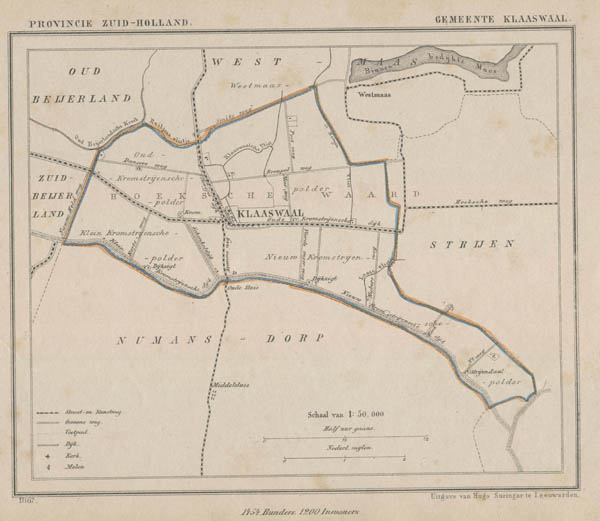 map communityplan Gemeente Klaaswaal by Kuyper (Kuijper)