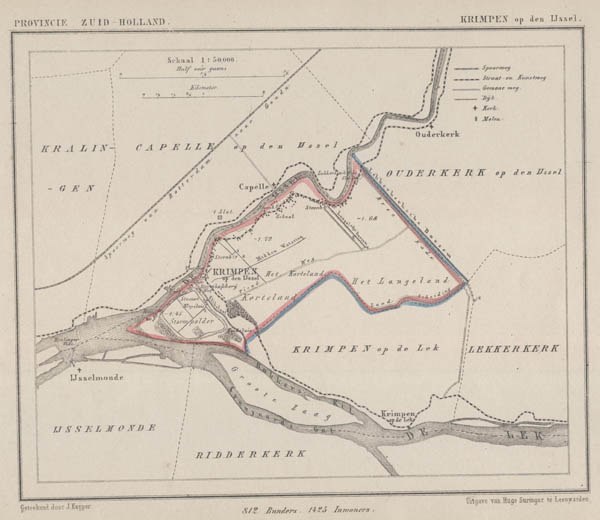 map communityplan Gemeente Krimpen op den IJssel by Kuyper (Kuijper)