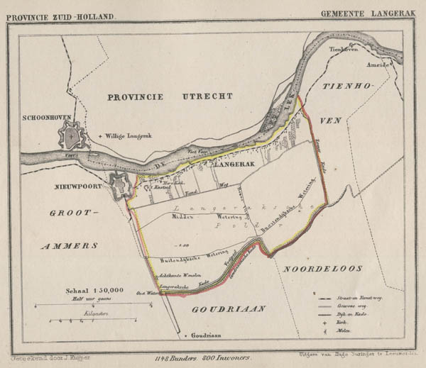 map communityplan Gemeente Langerak by Kuyper (Kuijper)