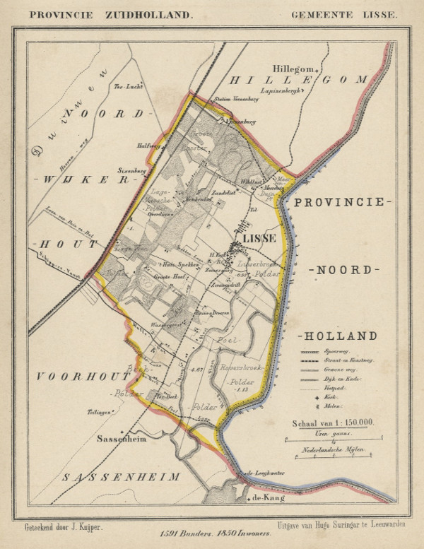 map communityplan Gemeente Lisse by Kuyper (Kuijper)