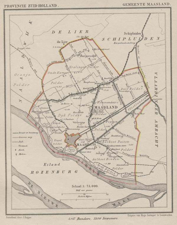 map communityplan Gemeente Maasland by Kuyper (Kuijper)