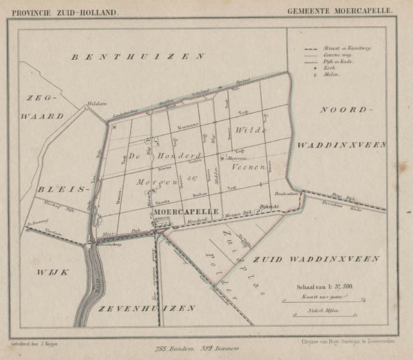 map communityplan Gemeente Moercapelle by Kuyper (Kuijper)