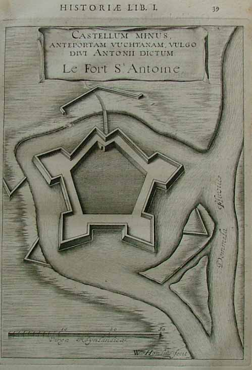 plan Le Fort St Antoine by Hondius