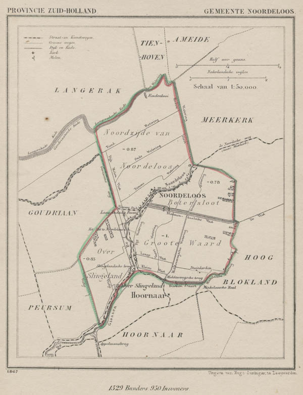 map communityplan Gemeente Noordeloos by Kuyper (Kuijper)