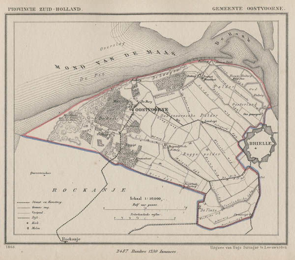 map communityplan Gemeente Oostvorne by Kuyper (Kuijper)