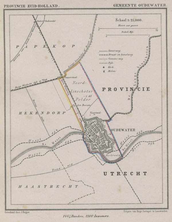 map communityplan Gemeente Oudewater by Kuyper (Kuijper)