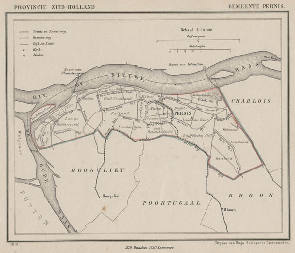 map communityplan Gemeente Pernis by Kuyper (Kuijper)