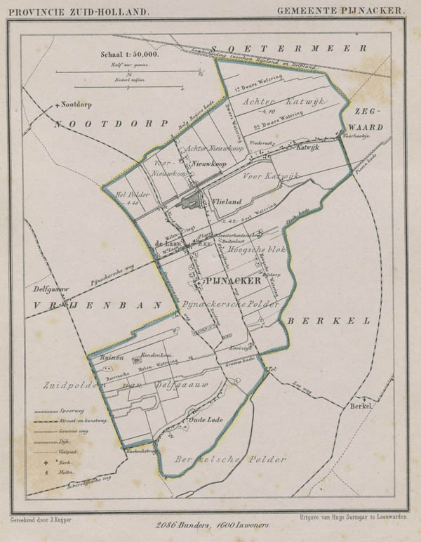 map communityplan Gemeente Pijnacker by Kuyper (Kuijper)