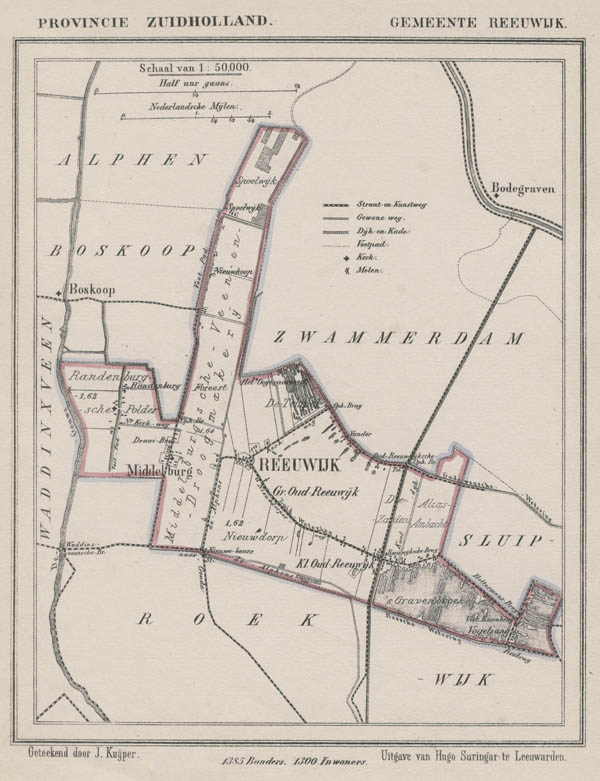 map communityplan Gemeente Reeuwijk by Kuyper (Kuijper)