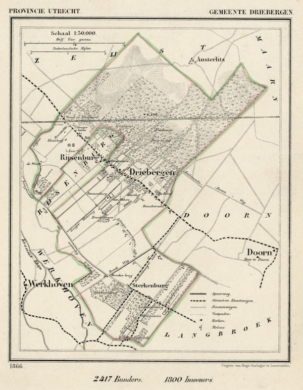 map communityplan Gemeente Driebergen by Kuyper (Kuijper)