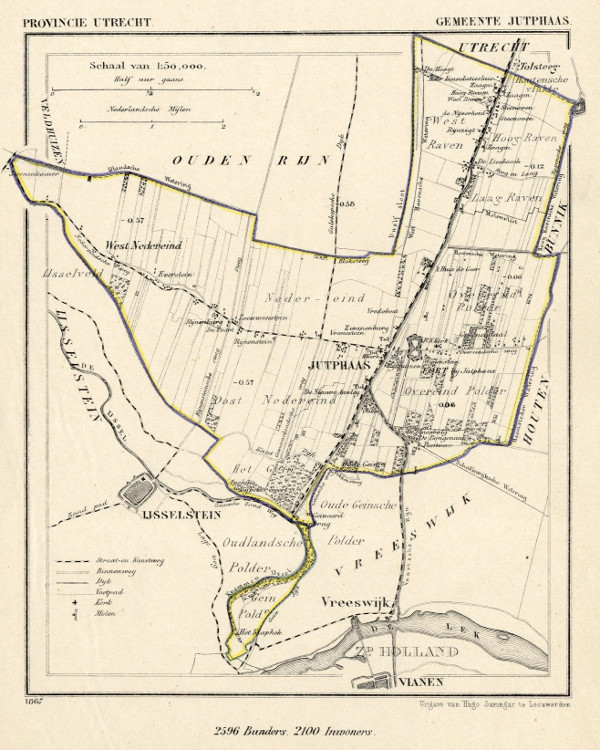 map communityplan Gemeente Jutphaas by Kuyper (Kuijper)