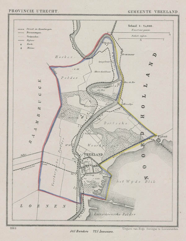 map communityplan gemeente Vreeland by Kuyper (Kuijper)