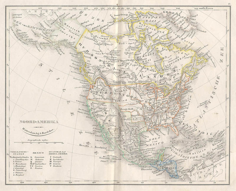 Noord-Amerika by A. Baedeker, Rotterdam