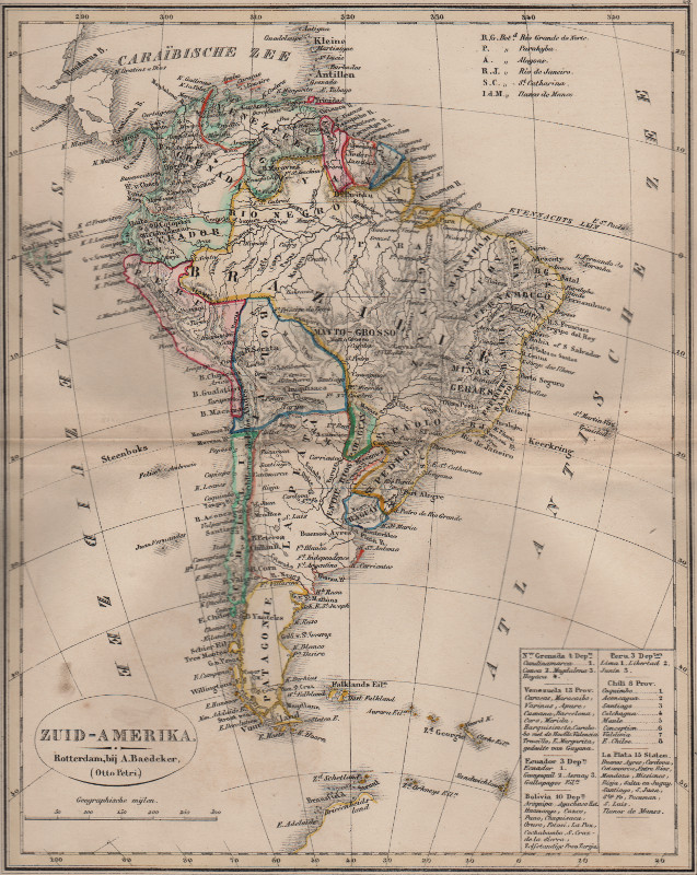 Zuid-Amerika by A. Baedeker, Rotterdam