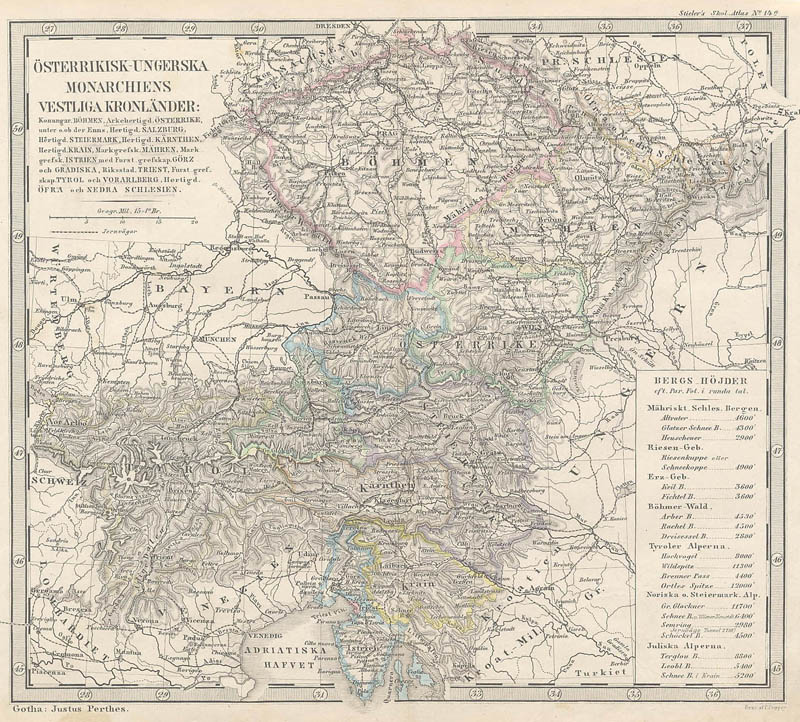 Osterrikisk-Ungerska Monarchiens Vestliga Kronländer. by Stieler