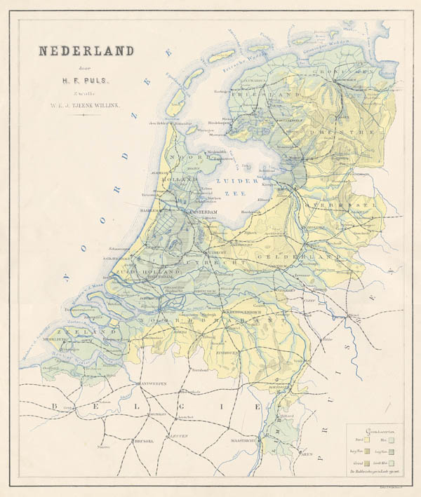 map Kaart van Nederland. by Puls