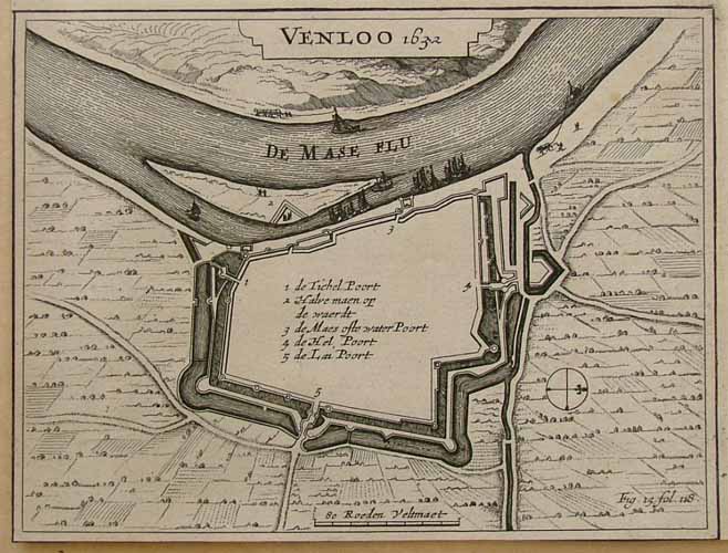 Venloo 1632 by J. Crommelijn