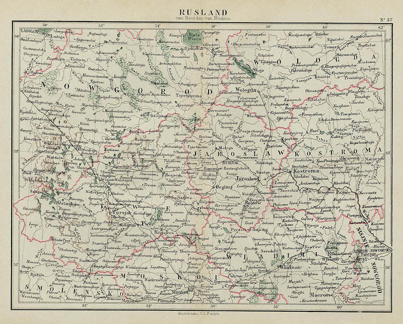 image of map Rusland ten Noorden van Moskou by Kuyper (Kuijper) Rusland ten Noorden van Moskou by Kuyper (Kuijper)