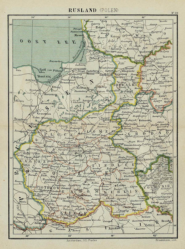 map Rusland  (Polen) by Kuyper (Kuijper)